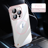 Simple Ultra Frameless MagSafe iPhone Case with Camera Protector