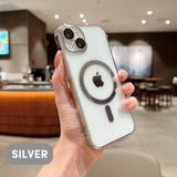 Transparent MagSafe Hard iPhone Case with Built-in Camera Glass Protector