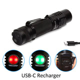 INNCNN Flashlights Outdoor Tactical Flashlight Powerful Rechargeable USB C 18650 Torch