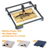 40W CNC Laser Engraving Cutting Machine Cutter - 16 x 16 inch - Full Metal Material