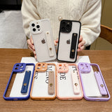 Silicone Clear iPhone Case with Band