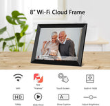 8 Inch Smart WiFi Digital Photo Frame FHD 1920x1200 IPS LCD Touch Screen, Auto-Rotate Portrait and Landscape,Built in 16GB Memory, Share Moments Instantly via Frameo App from Anywhere