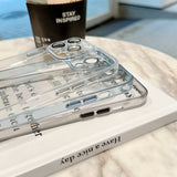 Premium Full Transparent iPhone Case with Camera Glass Protector