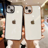 High Transparent Plating Processed iPhone Case