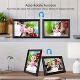 8 Inch Smart WiFi Digital Photo Frame FHD 1920x1200 IPS LCD Touch Screen, Auto-Rotate Portrait and Landscape,Built in 16GB Memory, Share Moments Instantly via Frameo App from Anywhere