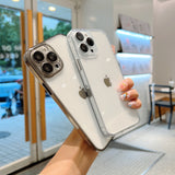Premium Full Transparent iPhone Case with Camera Glass Protector