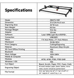 80W CNC Laser Engraver Cutter Machine for Metal Wood Acrylic (32 x 18 inch)