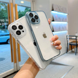 Premium Full Transparent iPhone Case with Camera Glass Protector