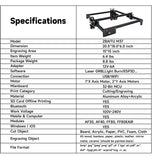 80W CNC Laser Engraver Cutter Machine for Metal Wood Acrylic (15 x 15 inch)