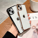 High Transparent Plating Processed iPhone Case