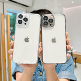 Premium Full Transparent iPhone Case with Camera Glass Protector