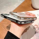 High Transparent Plating Processed iPhone Case