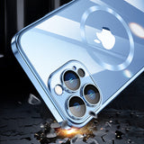 High Transparency MagSafe Hard Case for iPhone with Camera Glass Protector