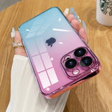 Dual Faded Color Clear Phone Cases - Please Scroll Down Check Item Description