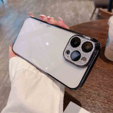 Buy One Get One Free - Frosted Shining Camera Protector Lens iPhone Case