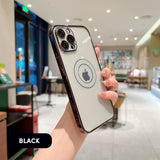 Diamond Texture Clear iPhone Case with Camera Glass Protector