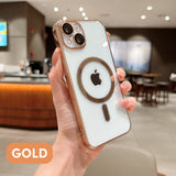 Transparent MagSafe Hard iPhone Case with Built-in Camera Glass Protector