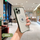 Diamond Texture Clear iPhone Case with Camera Glass Protector