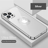 iPhone Slim Clear Case - with Camera Glass Protector